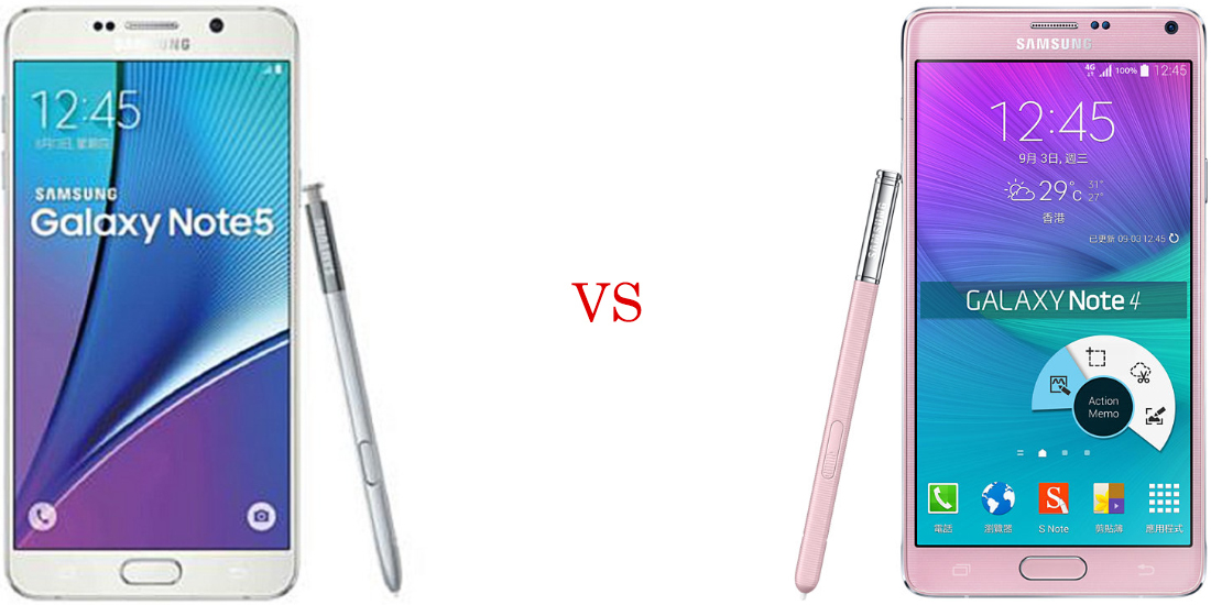 Samsung Galaxy Note 5 versus Samsung Galaxy Note 4 2